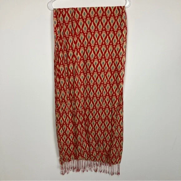 Bundle of 2 Fashion Scarves- Red and Blue - Picture 2 of 12